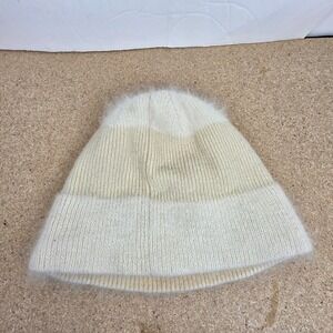 American Eagle Outfitters Beanie Angora Lambswool Blend Cream Tan winter travel
